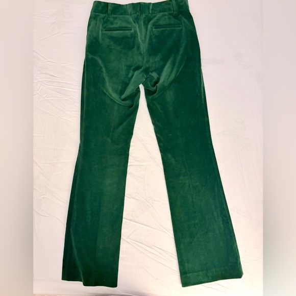 Fran Emerald Green Velvet Pants - Luxe Size 6 - Picture 2 of 6